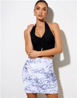 Motel Blue Kinnie Mini Skirt -Jack & Jones Store 21882 3