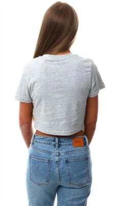 Jack Wills Grey Marl Eccleston Crop T-Shirt -Jack & Jones Store 21978 3