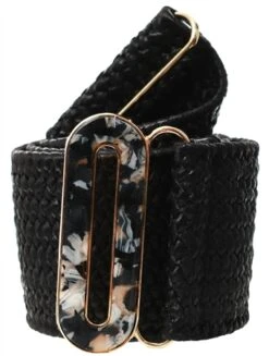 Pieces Black Amara Waist Belt