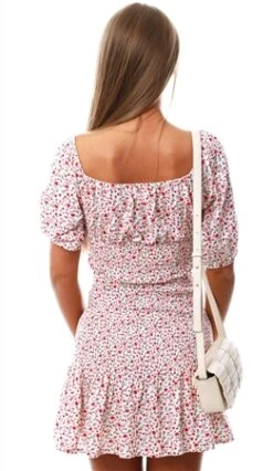 Urban Bliss Cream Frill Floral Skirt -Jack & Jones Store 22111 3