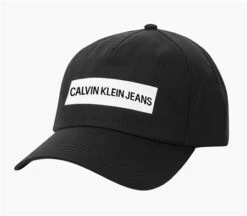 Calvin Klein Black Cotton Twill Cap