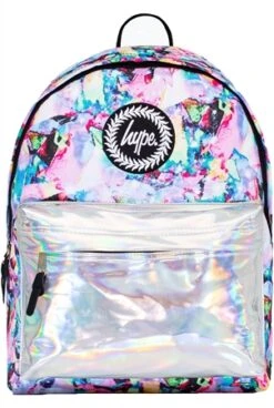 Hype Multi Pastel Water Colour Backpack