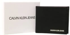 Calvin Klein Black Leather Billfold Wallet
