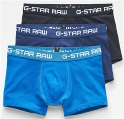 Gstar Light Nassau Blue / Imperial Blue Classic Trunks 3-Pack