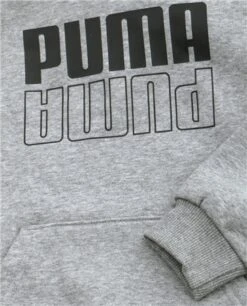 Puma Medium Grey Junior Power Hoody -Jack & Jones Store 22604 2
