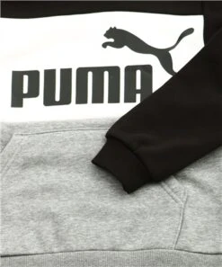 Puma Black Junior Colour Block Hoody -Jack & Jones Store 22607 2