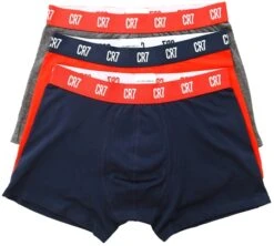 Cr7 Grey/Navy/Red Men's 3 Pack