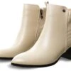 Redz Beige Ankle Boot