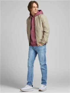 Jack & Jones Beige / Crockery Bomber Jacket -Jack & Jones Store 22918 2