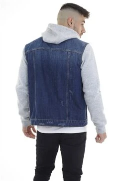 Brave Soul Denim / Grey Marl Jersey Hudson Jacket -Jack & Jones Store 23041 2