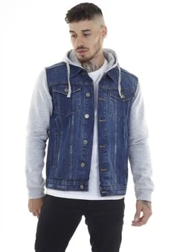 Brave Soul Denim / Grey Marl Jersey Hudson Jacket -Jack & Jones Store 23041 3