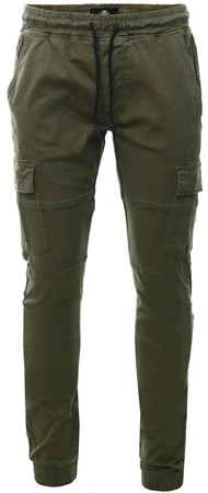 Threadbare Khaki Bloomfield Cargo Trousers Khaki