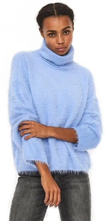 Veromoda Grapemist Poilu High Neck Knitted Pullover