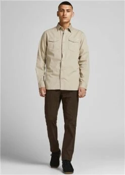 Jack & Jones Beige / Crockery Denim Shirt -Jack & Jones Store 23292 2