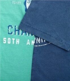 Jack & Jones Navy Blazer Split Front Print T-Shirt -Jack & Jones Store 23293 2