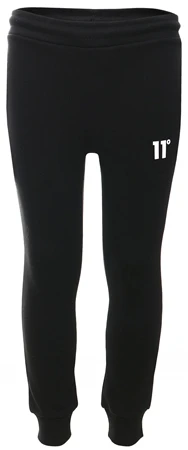 11 Degrees Black Junior Core Joggers Small Logo
