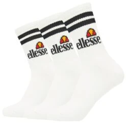 Ellesse White Pullo 3pk Socks