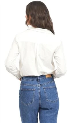 Vila White / Cloud Dancer Long Sleeve Shirt -Jack & Jones Store 23795 3