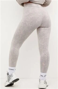 Gym King Grey Acid Washed Graphic Legging -Jack & Jones Store 23860 3