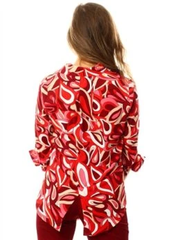 Cutie London Red Pattern Print Blouse -Jack & Jones Store 23999 3