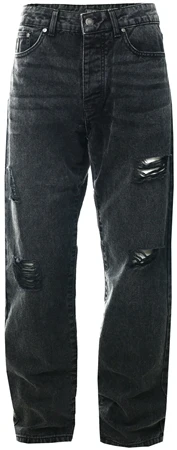 Aces Couture Black Wash Rigid Ripped Jean