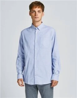 Jack & Jones Blue / Cashmere Blue Oxford Shirt -Jack & Jones Store 24112 3