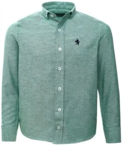 Alex & Turner Green Junior Long Sleeve Shirt