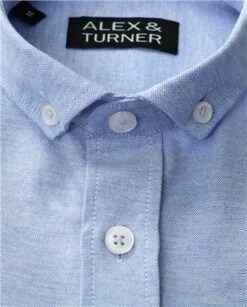 Alex & Turner Light Blue Junior Long Sleeve Shirt -Jack & Jones Store 24138 2