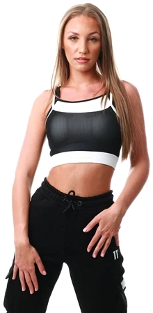 11 Degrees Black / White Double Layer Bra