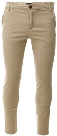 Aces Couture Stone Slim Fit Chino Trousers