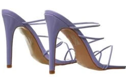 No Doubt Lilac Patent Strappy Mules -Jack & Jones Store 24298 3