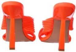 No Doubt Orange Square Two Strappy Mules -Jack & Jones Store 24304 2