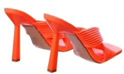 No Doubt Orange Square Two Strappy Mules -Jack & Jones Store 24304 3