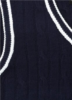 Threadbare Navy Tyle Knitted Vest -Jack & Jones Store 24332 2