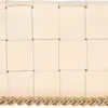 Public Desire Ecru Mayan Weave Gold Chain Detail Shoulder Bag