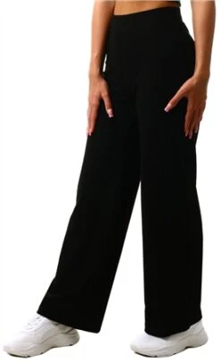 Only Black / Black Emma Wide Fitted Trousers