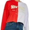 Noisy May Purple Heather Colour Block Sweatshirt