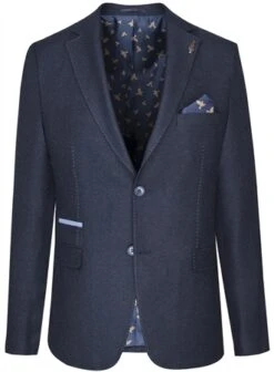 Fratelli Navy Blazer With Contrast Details