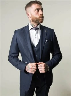 Fratelli Navy Blazer With Contrast Details -Jack & Jones Store 24497 3