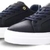 Bull Boxer Navy Leather Lace Up Trainer