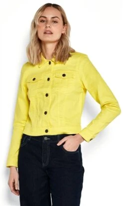 Noisy May Iluminating Debra Short Denim Jacket