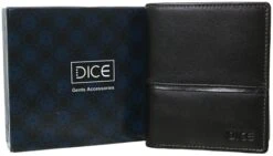 Dice Black Sheldon Trifold Wallet In A Box