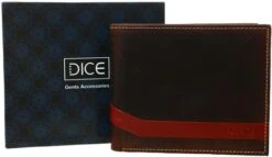Dice Brown Red Sanford Wallet In A Box