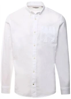 Jack & Jones White / White Oxford Shirt