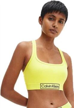 Calvin Klein Cyber Green Reimagine Heritage Bralette -Jack & Jones Store 24711 3