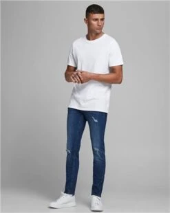 Jack & Jones White Organic Cotton T-Shirt -Jack & Jones Store 24718 2