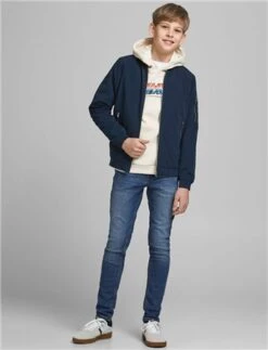 Jack & Jones Navy Junior Rush Bomber Jacket -Jack & Jones Store 24770 2