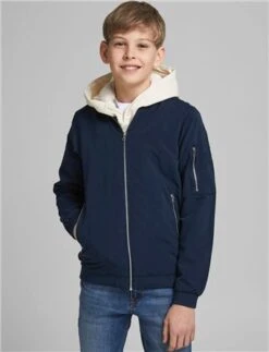 Jack & Jones Navy Junior Rush Bomber Jacket -Jack & Jones Store 24770 3