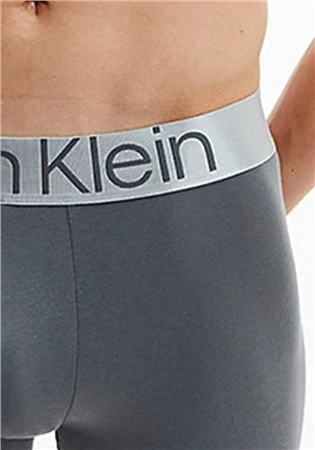 Calvin Klein Grey Sky / Berry / Lake 3 Pack Boxer - Steel Cotton 2 Calvin Klein Grey Sky / Berry / Lake 3 Pack Boxer - Steel Cotton - Image 2