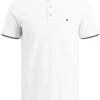 Jack & Jones White / White Cotton Polo Shirt